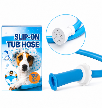 Slip-On Shower Hose – No-Install Sprayer Attachment for Hair, Pets & Baby Bath